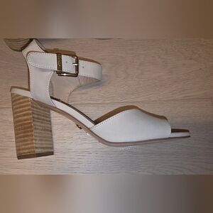 NWT Dune London Isobela block heel sandals size EUR 37 In  Taupe